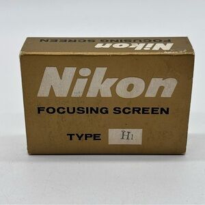 Nikon Focusing Screen Type H1 for Nikon F w/ Box and Case